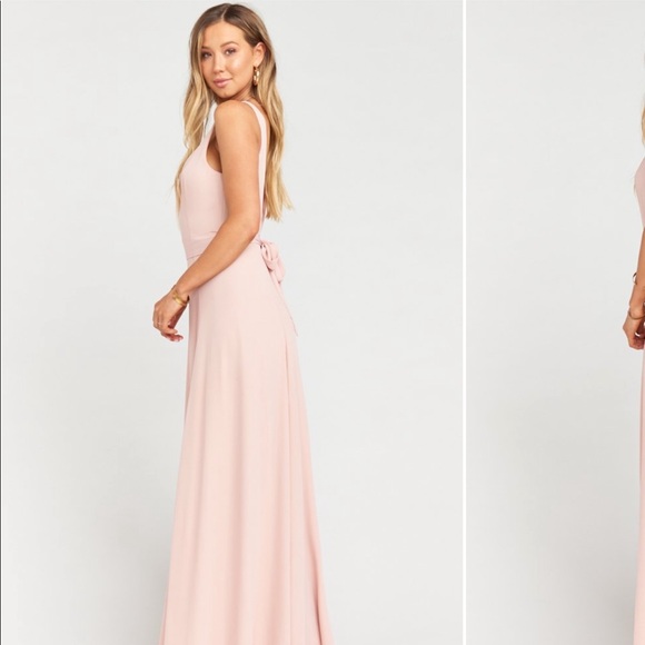 Show me your Mumu Jenn Dress in Dusty Blush Crisp - Picture 2 of 4